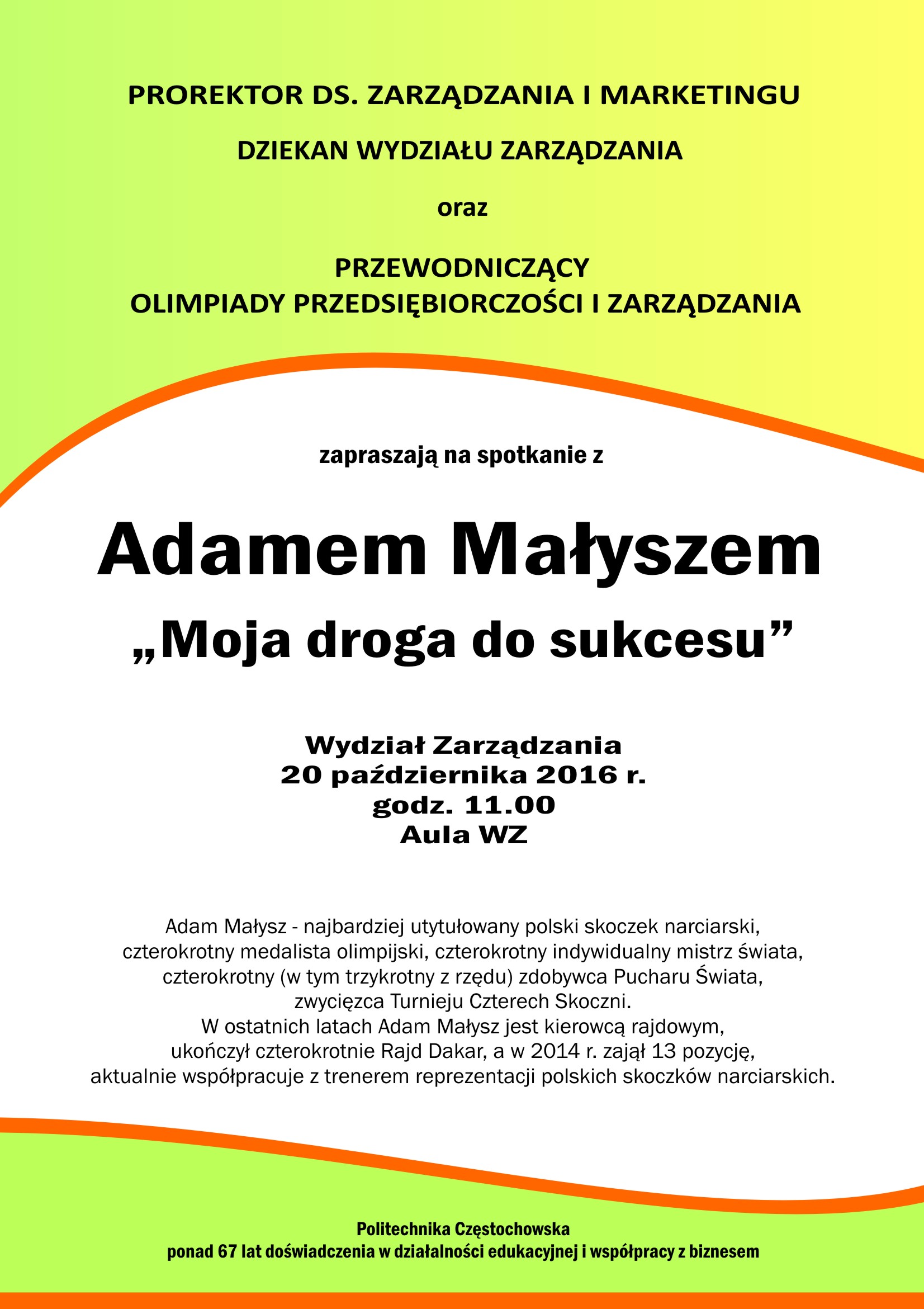 Spotkanie z Adamem Małyszem