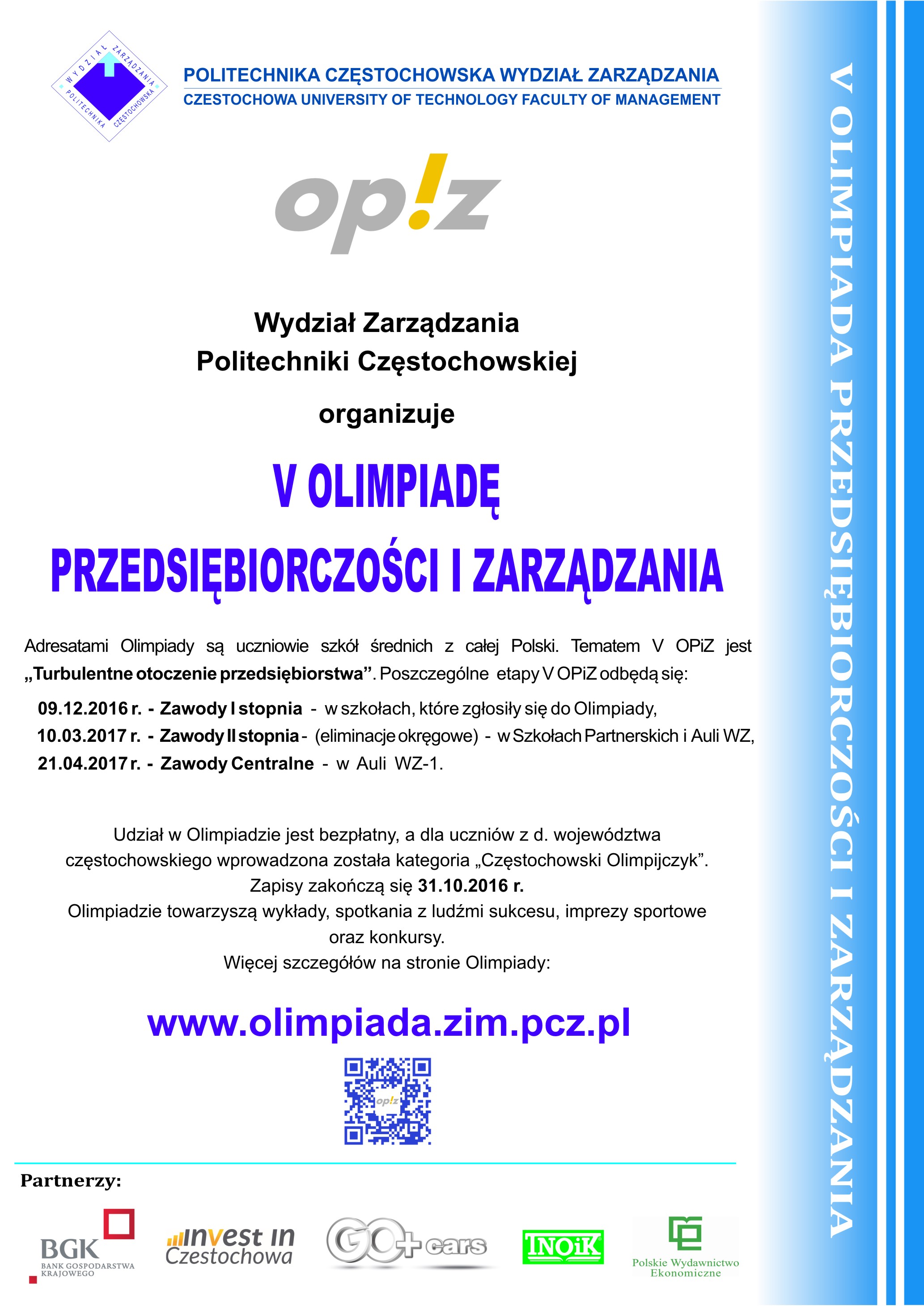 Plakat V OPiZ z OR